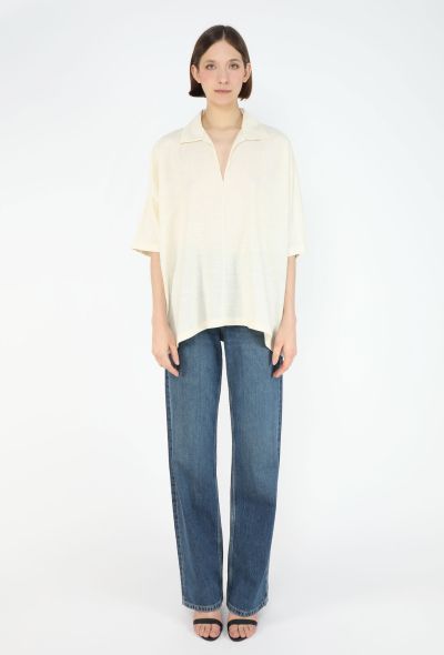 The Row 2024 Wen Ivory Linen Tunic - 1