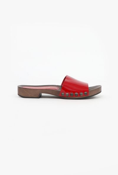 Miu Miu S/S 2025 Patent Clog Mules - 1 Miu Miu S/S 2025 Patent Clog Mules - 1