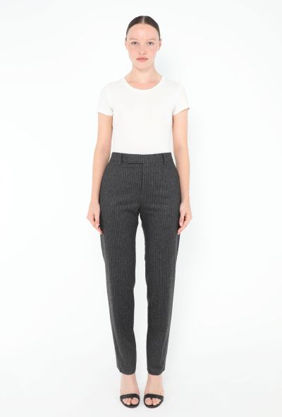 Céline 2024 Felted Pinstripe Trousers - 1 Céline 2024 Felted Pinstripe Trousers - 1