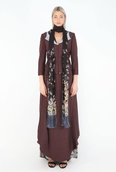 Chloé Spring 1998 Pinstripe Floral 4-Piece Ensemble - 1