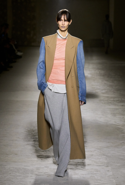 Dries Van Noten F/W 2024 Rinko Denim Sleeve Coat - 2