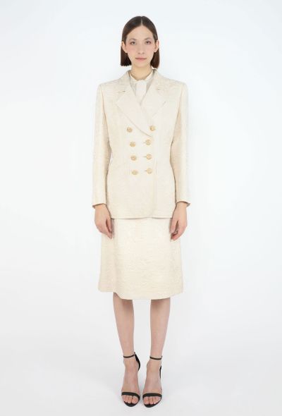 Saint Laurent Haute Couture '90s Jacquard Belted Ensemble - 2