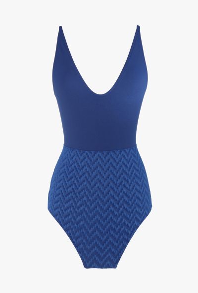 Eres Chevron Belted Swimsuit - 2 Eres Chevron Belted Swimsuit - 2