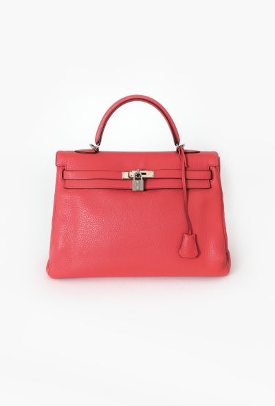Hermès Rose Jaipur Clémence Kelly Retourné 35 - 1 Hermès Rose Jaipur Clémence Kelly Retourné 35 - 1