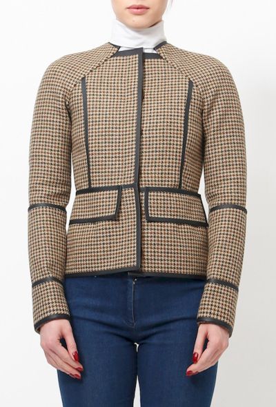 Balenciaga 2008 Houndstooth Print Jacket - 1