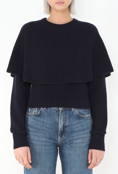 Chloé Fall 2024 Wool Capelet Sweater - 1