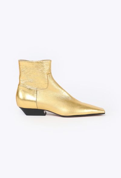 Khaite F/W 2023 Metallic Marfa Ankle Boots - 1