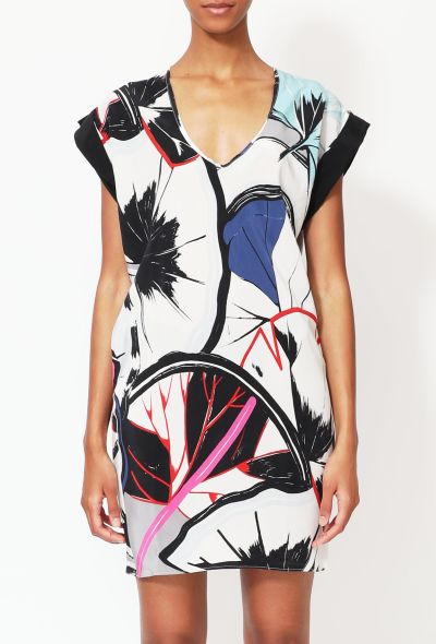 Balenciaga 2011 Graphic Silk Tunic Dress - 2