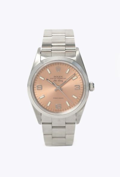 Rolex Air-King Salmon Dial & Stainless Steel Watch - 1