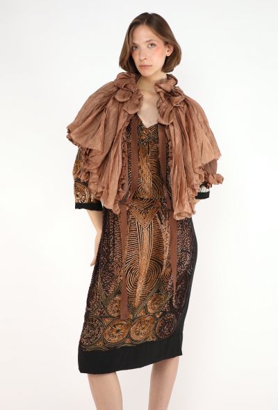 Dries Van Noten Sequin Embroidered Silk Dress - 1