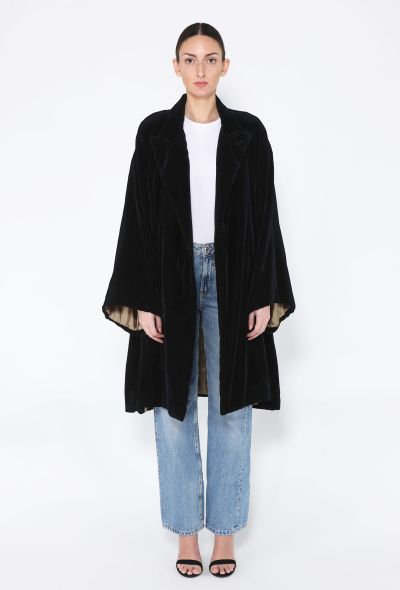 Jean Paul Gaultier '90s Velvet Wrap Opera Coat - 2