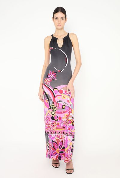 Emilio Pucci Graphic Maxi Halter Dress - 1 Emilio Pucci Graphic Maxi Halter Dress - 1