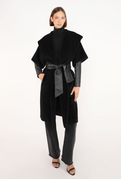 Hermès Belted Alpaca Shawl Coat, 2007 - 1
