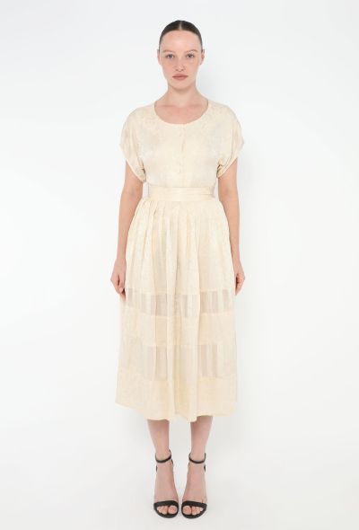 Silk Jacquard Skirt Ensemble - 1