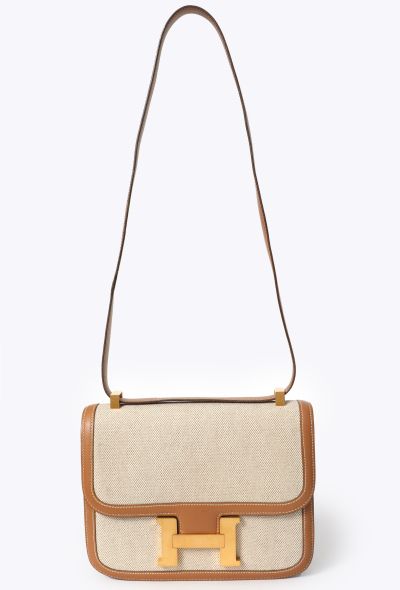 Hermès Vintage Toile & Gold Box Constance 23 - 2