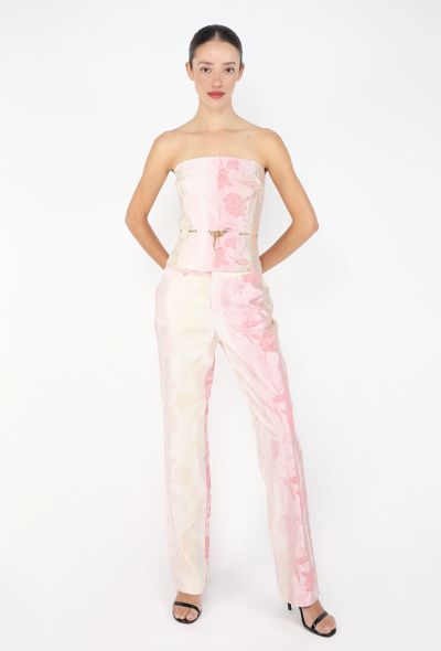 Gianfranco Ferré Brocade Bustier Ensemble, 1990s - 1