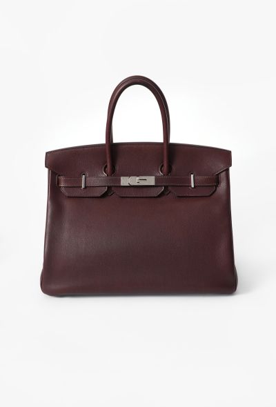 Hermès Beautiful Rouge Sellier Evercolor Birkin 35 - 1