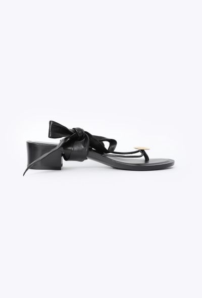The Row 2023 Cord Leather Thong Sandals - 2