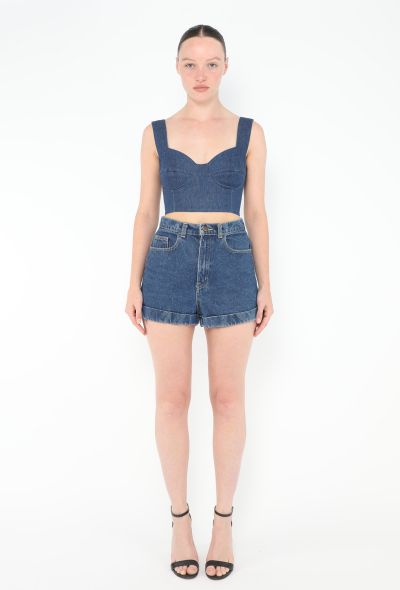 Cacharel '80s Denim Bustier Top - 1 Cacharel '80s Denim Bustier Top - 1