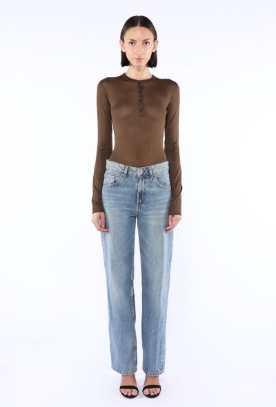Saint Laurent Sheer Henley Bodysuit, 2024 - 2