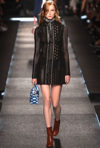                             S/S 2015 Textured Knit Dress - 2