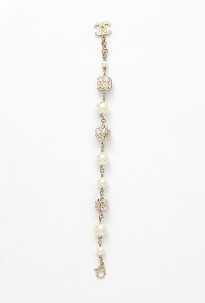 Chanel Tweed 'CC' Pearl Bracelet - 2