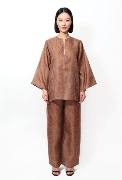 Oscar De La Renta Paisley Print Silk Ensemble - 1 Oscar De La Renta Paisley Print Silk Ensemble - 1