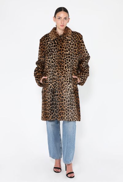 Saint Laurent Cheetah Print Fur-Effect Peacoat, 2025 - 2