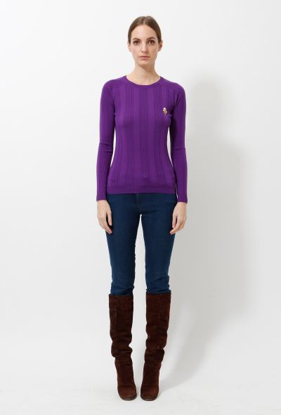                                         Knit Embroidered Top-2