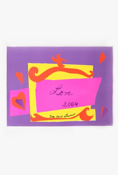 Saint Laurent Original Love Poster, 2004 - 1 Saint Laurent Original Love Poster, 2004 - 1