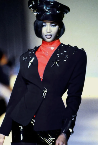 Thierry Mugler F/W 1990 Cinched Star Embellished Ensemble - 2 Thierry Mugler F/W 1990 Cinched Star Embellished Ensemble - 2