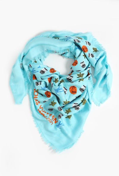 Louis Vuitton 2019 Limited Edition Jacquard Shawl - 2 Louis Vuitton 2019 Limited Edition Jacquard Shawl - 2