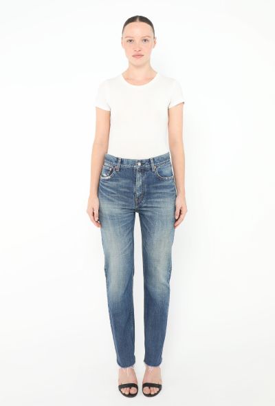 Saint Laurent 2022 Washed Tapered Jeans - 1 Saint Laurent 2022 Washed Tapered Jeans - 1