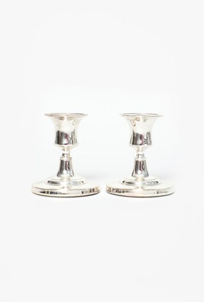 Dior Vintage Silver Candle Holder Set - 2