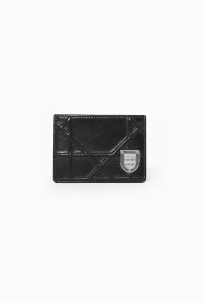 Christian Dior Black Diorama Card Holder - 1 Christian Dior Black Diorama Card Holder - 1