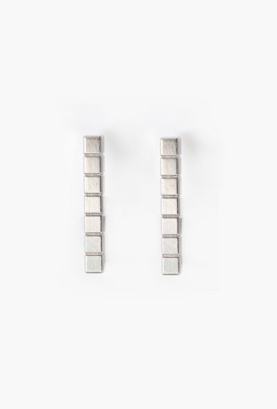 Chopard 18k White Gold Ice Cube Earrings - 1 Chopard 18k White Gold Ice Cube Earrings - 1