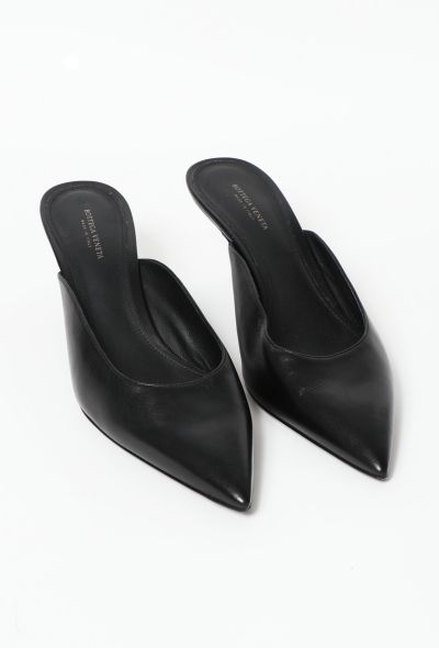                             Pointed Leather Mules - 2