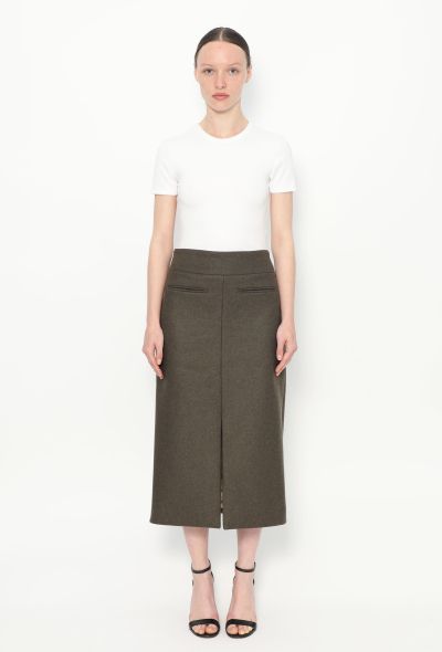 Khaite Pre-Fall 2022 Freya Felted Skirt - 1 Khaite Pre-Fall 2022 Freya Felted Skirt - 1