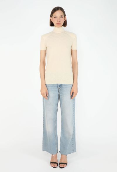 Chanel Cashmere Lattice Knit Turtleneck - 2