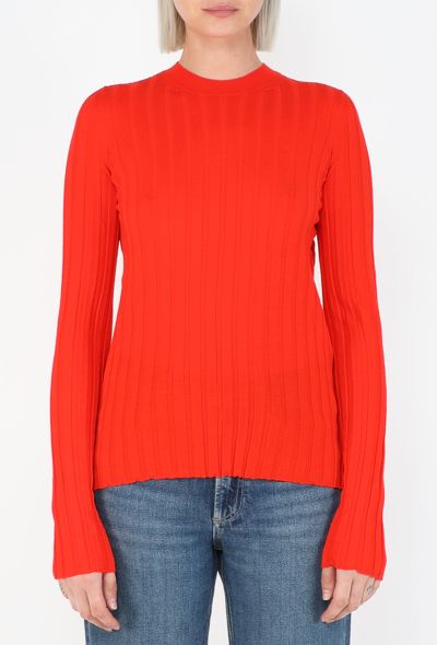 Céline Ribbed Knit Top - 1