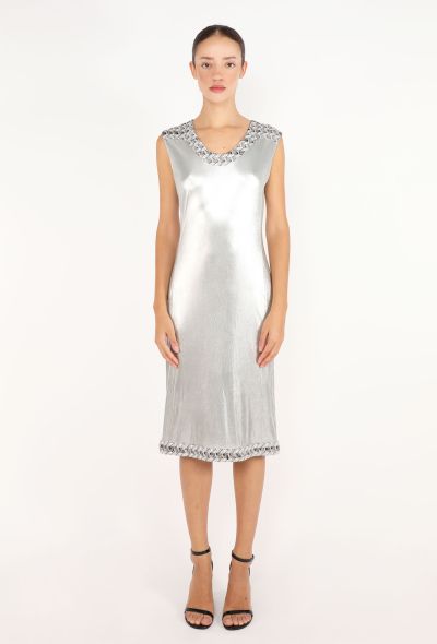 Chanel Metallic Tweed Trim Dress, 2005 - 1