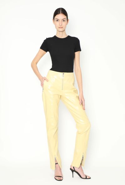 Bottega Veneta F/W 2021 Leather Zipper Trousers - 1 Bottega Veneta F/W 2021 Leather Zipper Trousers - 1