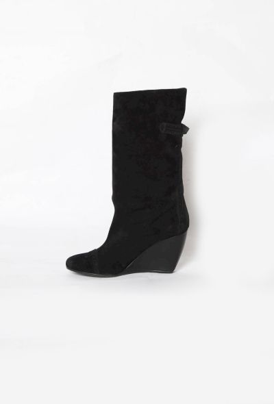                                         Suede Wedge Boots-2