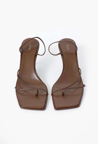 The Row 2023 Rai Slingback Square-Toe Sandals - 2