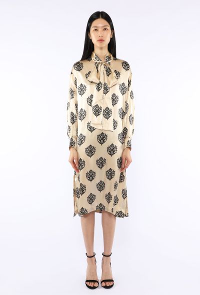 Céline Silk Printed Lavallière Dress, 2013 - 1