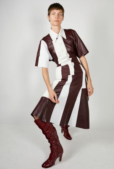                             Pre-Fall 2018 Patchwork Leather Dress - 2