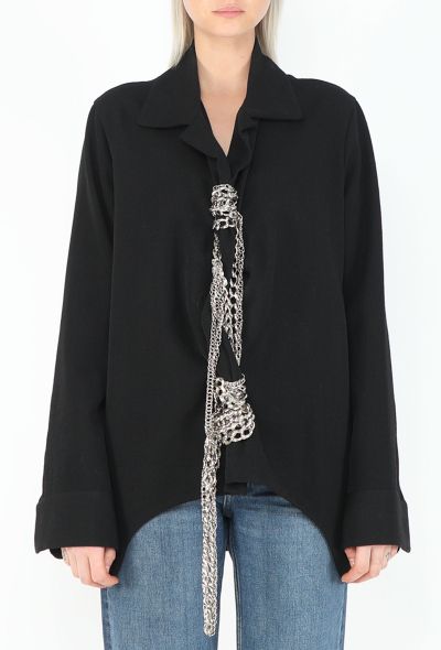 Yohji Yamamoto Collector F/W 2004 Draped Chainlink Jacket - 1