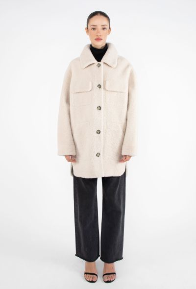 Yves Salomon Reversible Teddy Shearling Coat - 1