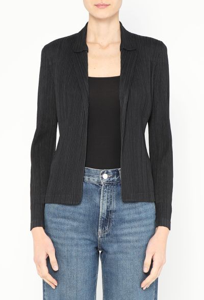 Issey Miyake Pleats Please Layered Collar Cardigan - 1
