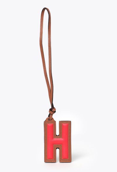Moynat Calfskin 'H' Bag Charm - 1